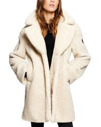 Sam. - Sherpa Mid-Length Teddy Coat - Lyst