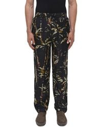 Jonathan Simkhai - Allister Relaxed Fit Palm Silk Pants - Lyst