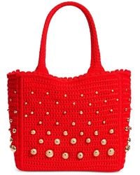 Sandro - Eulalia Studded Crochet Mesh Tote Bag - Lyst