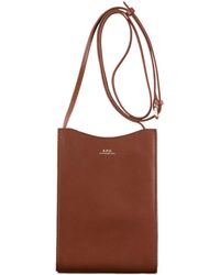 A.P.C. Jamie Leather Neck Pouch | Lyst