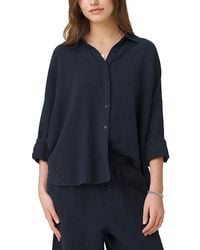 Splendid - Ava Gauze Button Down Shirt - Lyst