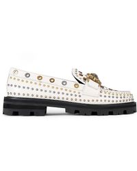 Kurt Geiger - Mansion Studded Loafer Flats - Lyst
