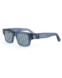 Dior - Oblique S3I 52Mm Mirrored Rectangular Sunglasses - Lyst