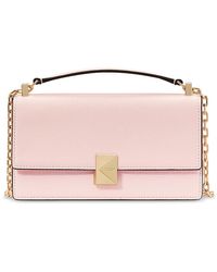 Kate Spade - Deco Pebbled Leather Mini Flap Chain Crossbody - Lyst