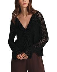 Velvet By Graham & Spencer - Natalie Ruffled Lace Blouse - Lyst
