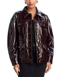 Rag & Bone - Amy Faux Patent Leather Jacket - Lyst