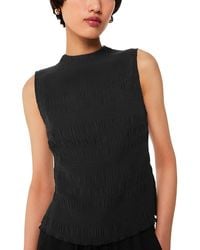 Whistles - Plisse Sleeveless Top - Lyst