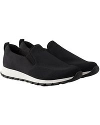 Prada - Stretch Knit Slip-On Sneakers - Lyst