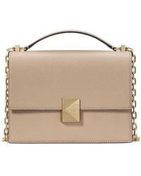 Kate Spade - Deco Pebbled Leather Small Chain Shoulder Bag - Lyst