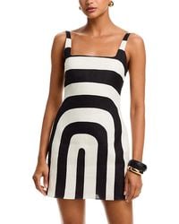 Cala De La Cruz Lucca Linen Mini Dress in Blue | Lyst