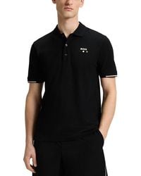 BOSS - Paddy Open Polo Shirt - Lyst
