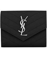 Saint Laurent - Cassandre Matelassa Multi-Folded Wallet - Lyst