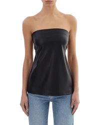 Lamarque - Katya Faux Leather Top - Lyst