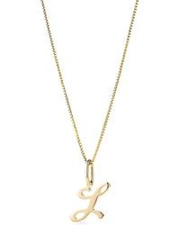 Ana Luisa - Solid Script Letter Necklace - Lyst
