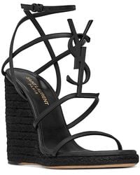 Saint Laurent - Cassandra Wedge Espadrilles - Lyst