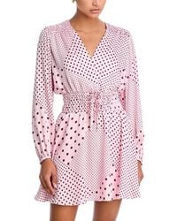 10 Crosby Derek Lam - Calanthe Printed Satin Dress - Lyst