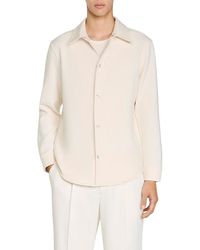 Sandro - Long Sleeved Jersey Shirt - Lyst