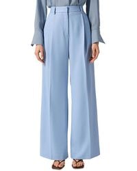 Argent - Single Pleat Trousers - Lyst