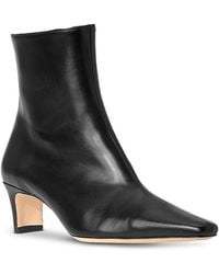 STAUD - Wally Leather Ankle Booties - Lyst