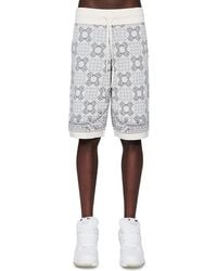 Amiri - Check Pattern 10.25 Knit Drawstring Shorts - Lyst