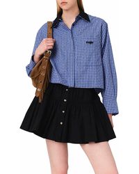 Maje - Rhinestone Shirt, Removable Collar - Lyst