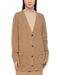 Lafayette 148 New York - Basket Stitch Cashmere V Neck Cardigan Sweater - Lyst