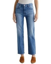 AG Jeans - Brinley Mid Rise Straight Leg Jeans - Lyst
