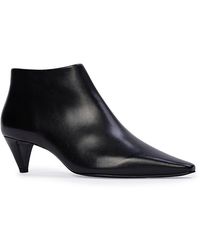 Black Suede Studio - Kora 50 Pointed Toe Leather Boots - Lyst