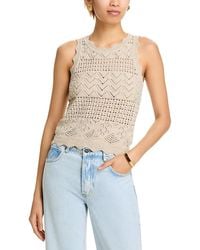 Aqua - Crocheted Tank Top - Lyst