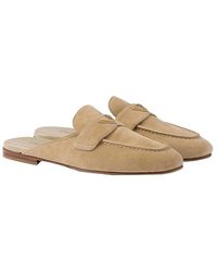 Prada - Suede Slippers - Lyst