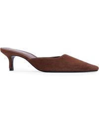 Black Suede Studio - Pointed Pumps - Lyst