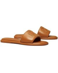 Tory Burch - Double T Sport Slide (Bourbon Miele/) Shoes - Lyst