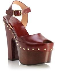 Chloé - Meret Studded Clogs - Lyst