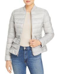 T Tahari Emily Lightweight Short Quilted Coat - Metallic