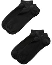 BOSS - Logo Ankle Socks, Pack Of 2 - Lyst