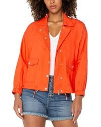 Liverpool Los Angeles - Raglan Sleeve Cinched Hem Jacket - Lyst