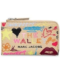Marc Jacobs - The Punk Scribble Top Zip Multi Wallet - Lyst