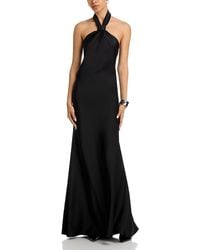 Aqua - Knot Halter Gown - Lyst