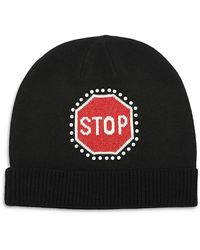 Kate Spade - Traffic Sign Beanie - Lyst
