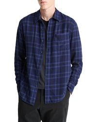Vince - Big Horn Plaid Separate Placket Classic Fit Button Down Shirt - Lyst