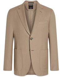 ZEGNA - Oasi Lino Regular Fit Linen Jacket - Lyst