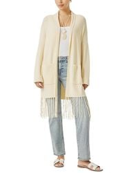 Splendid - Spl X Cj Fringe Open Front Cardigan Sweater - Lyst
