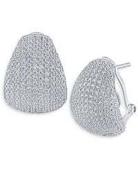 Kenneth Jay Lane - Pave Tear Shape Drop Earrings - Lyst