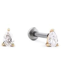 Ana Luisa - Solid Lab-Grown Diamond Pear Flatback Studs - Lyst