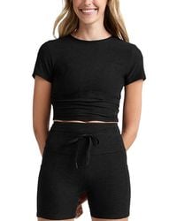 Beyond Yoga - Featherweight Cropped Tee - Lyst