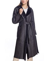 Maximilian - Shearling Lamb Wrap Coat - Lyst
