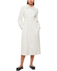 Whistles - Harlowe Denim Midi Dress - Lyst