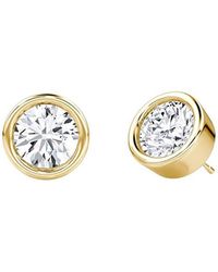 Vrai - Bezel Solitaire Stud - Lyst