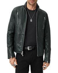 John Varvatos - Jared Racer Leather Jacket - Lyst