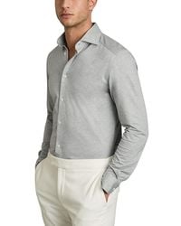 Reiss - Nate Long Sleeve Button Front Shirt - Lyst